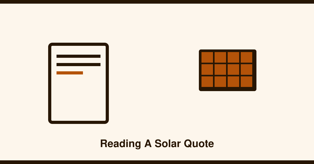 Reading a solar quote: what "fully installed" doesn't always cover