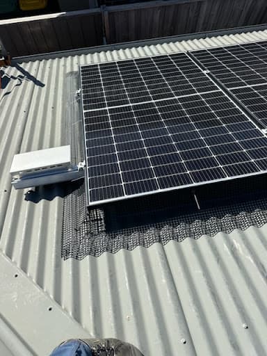 EcoKleenSolar Solar Panel Cleaning Inspections Thermography Bird Proofing Geelong — Customer photo