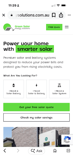 Green Solar Energy Solutions — Customer photo